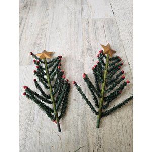Unique tree star Xmas decor table Berry shabby chic